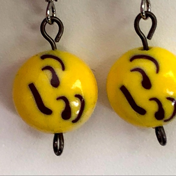 New Hand Crafted Emoji Earrings 😏 - Picture 1 of 5